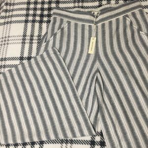 Women’s Max Studio Palazzo Cropped Striped Pants